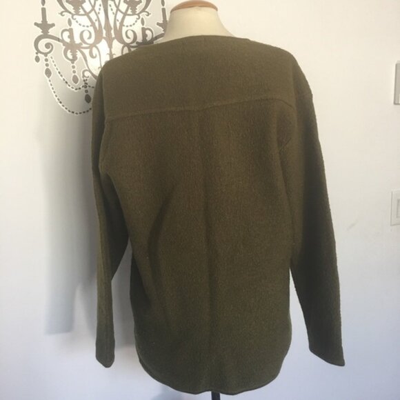 Vintage wool cardiganjacket sweater Sz M - Picture 6 of 6